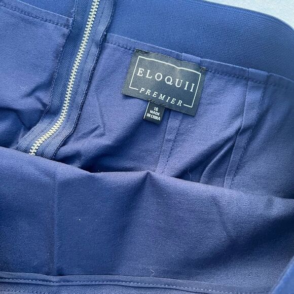 Eloquii Navy Pencil Skirt - Picture 3 of 3